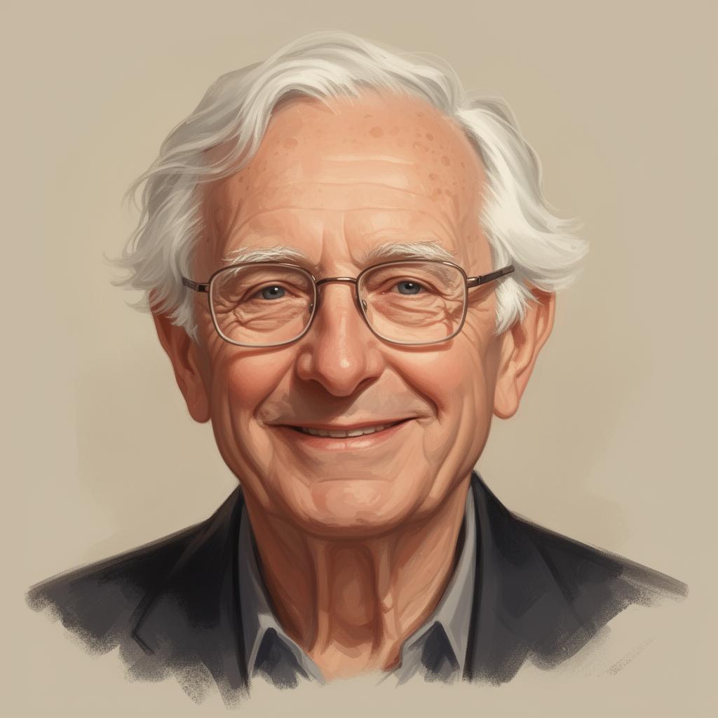 Illustration of Ken Binmore, game theory pioneer